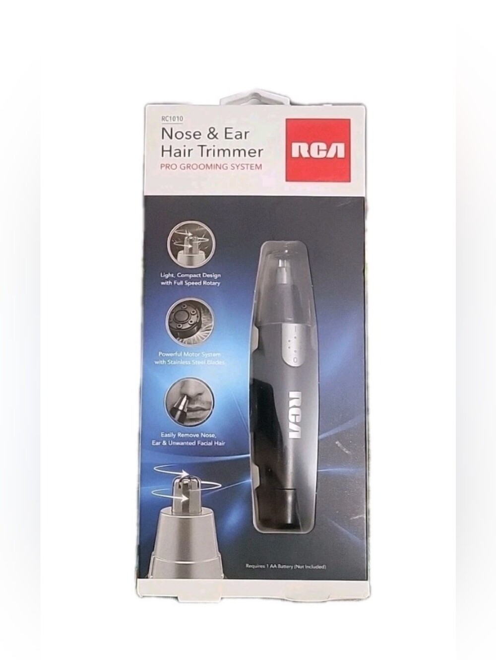 RCA Black Nose & Ear Hair Trimmer for Men